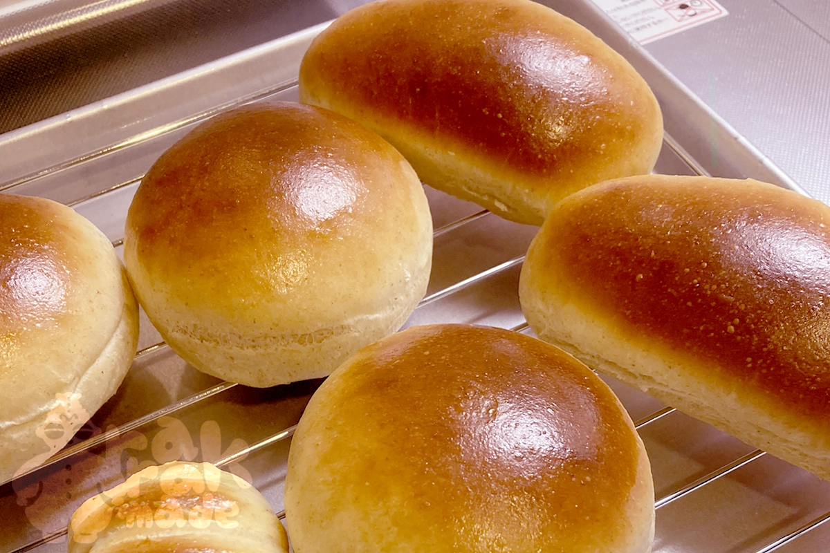 丸セルクル型でバンズを焼いてみた記録・おうちパン作り | rarakmade
