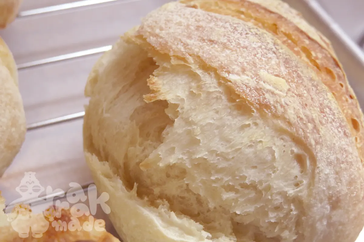 米粉ハードパンの横割れ