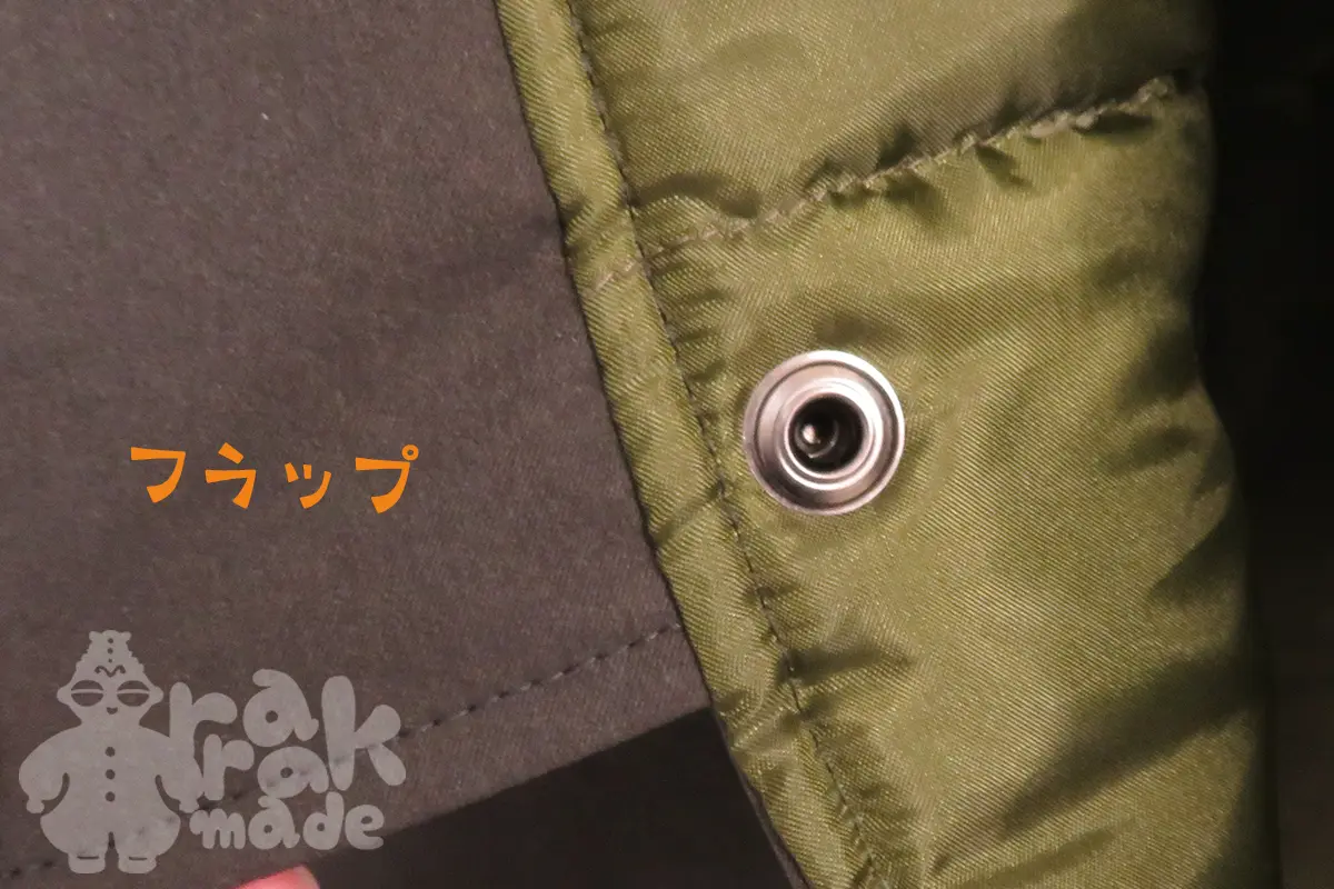 裏側のステッチアップ